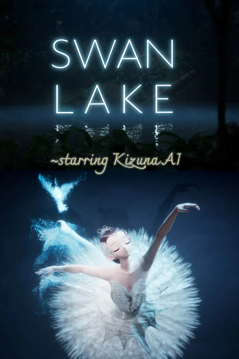 Swan Lake starring Kizuna AI poster background