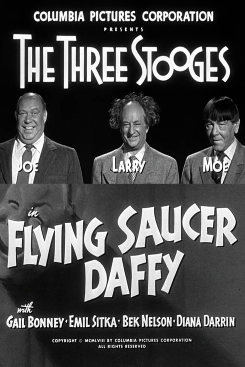 Flying Saucer Daffy poster background