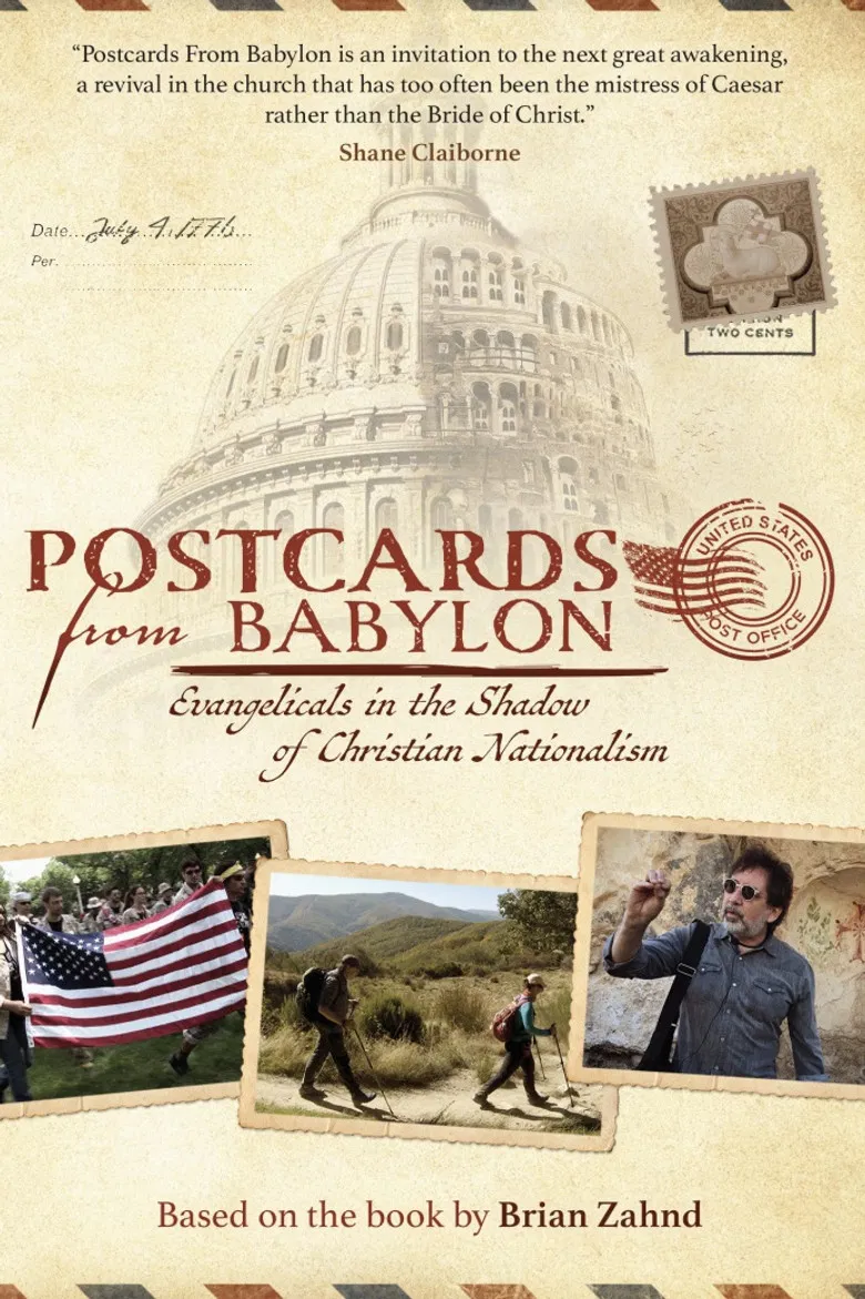 Postcards from Babylon - Evangelicals  in the Shadow of Christian Nationalism poster background
