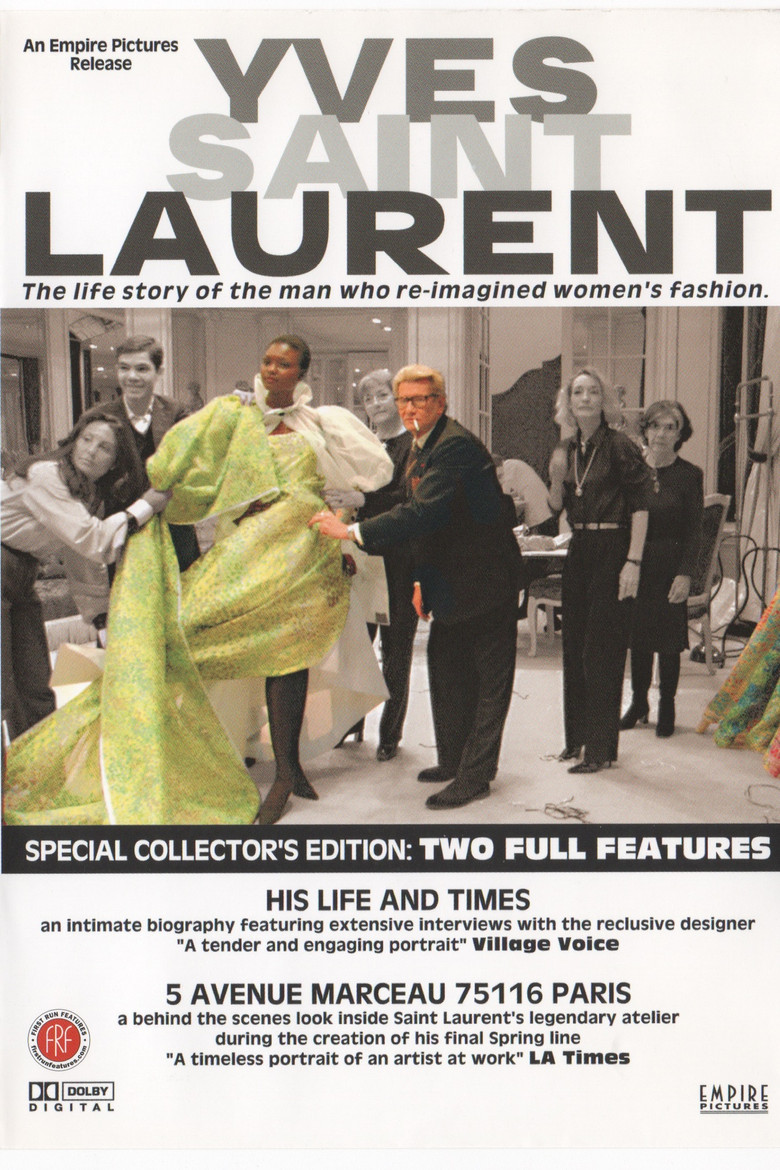 Yves Saint Laurent: 5 Avenue Marceau 75116 Paris poster background