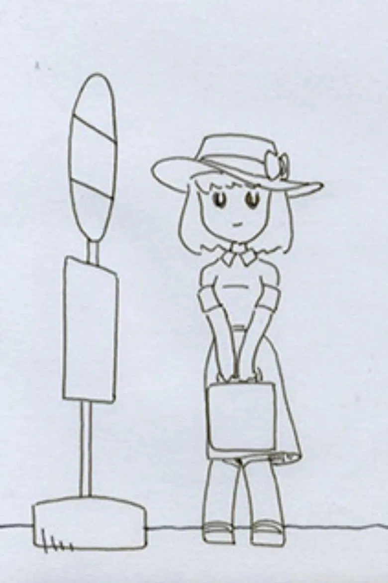 At the Bus Stop poster background