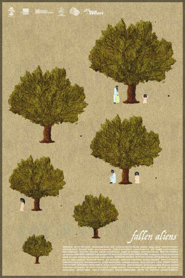 Fallen Aliens poster background