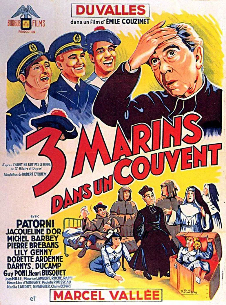 Trois marins dans un couvent poster background
