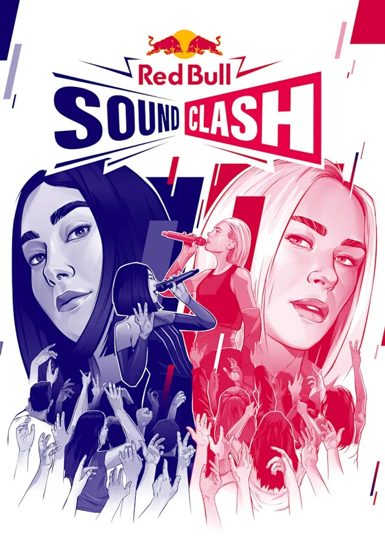 Red Bull Soundclash 2024: Elif gegen Mathea poster background