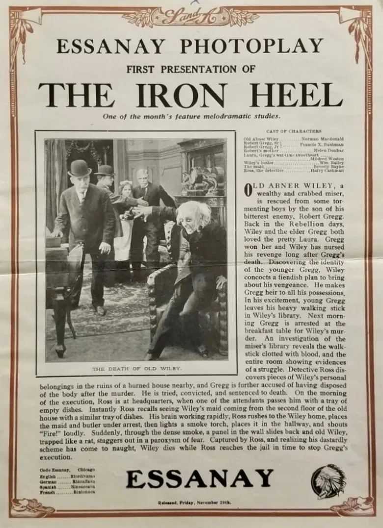 The Iron Heel poster background