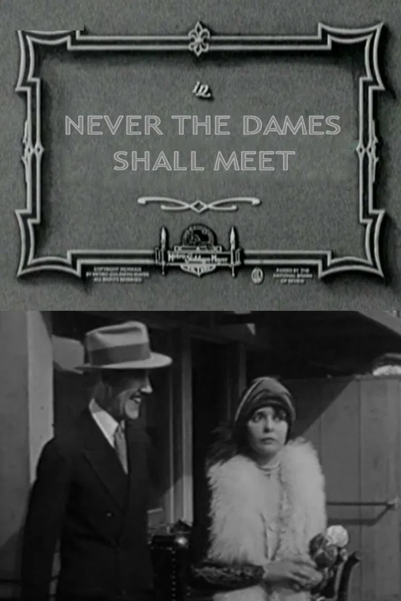 Never the Dames Shall Meet poster background