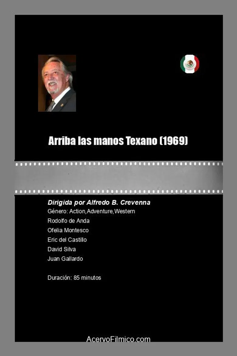 Arriba las manos Texano poster background