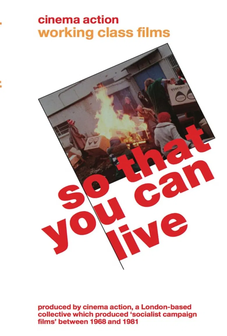 So That You Can Live poster background