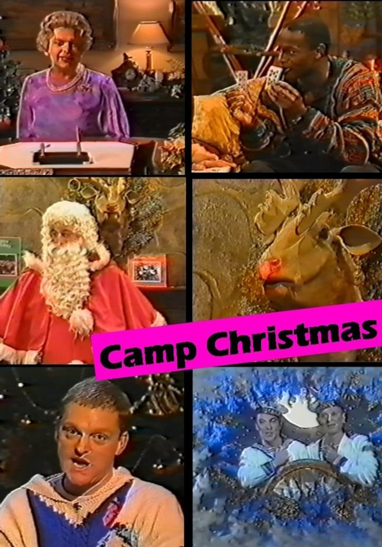 Camp Christmas poster background