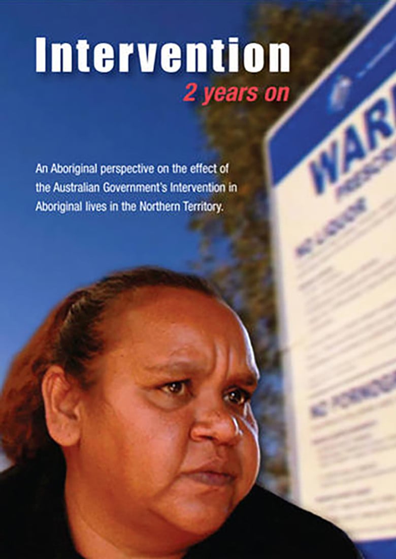 Intervention 2 Years On poster background