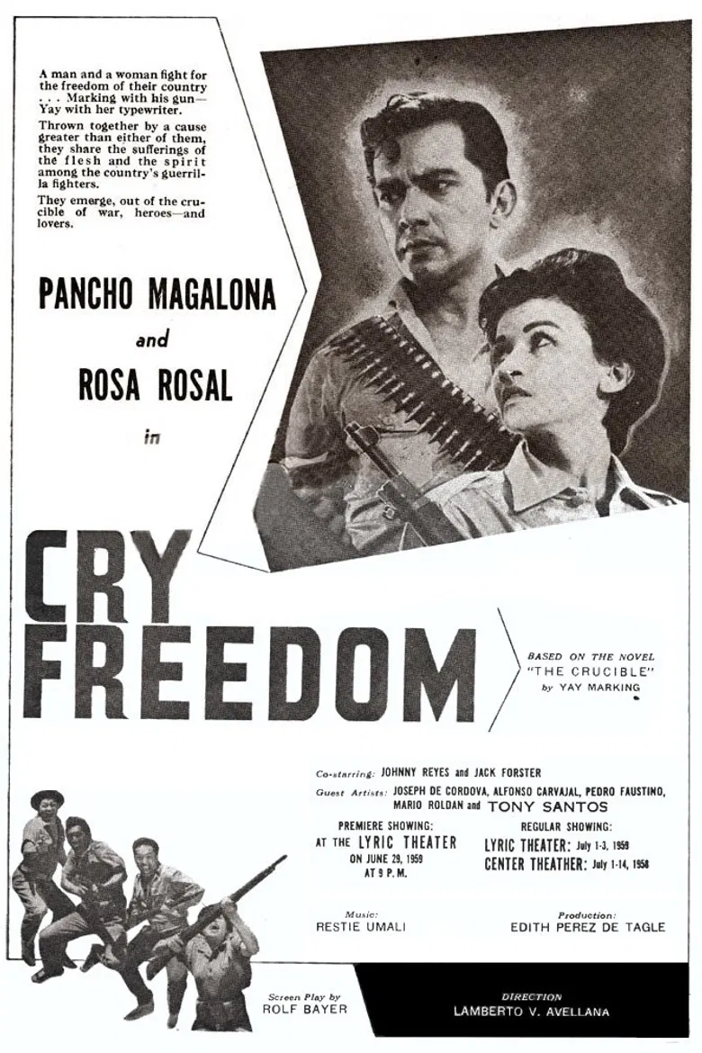 Cry Freedom poster background