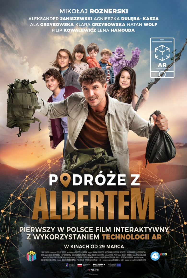 Podróże z Albertem poster background