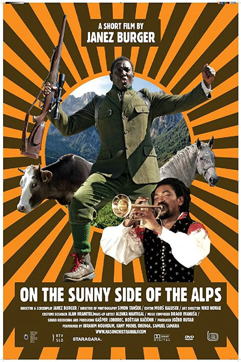 On the Sunny Side of the Alps poster background
