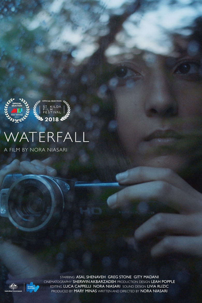 Waterfall poster background