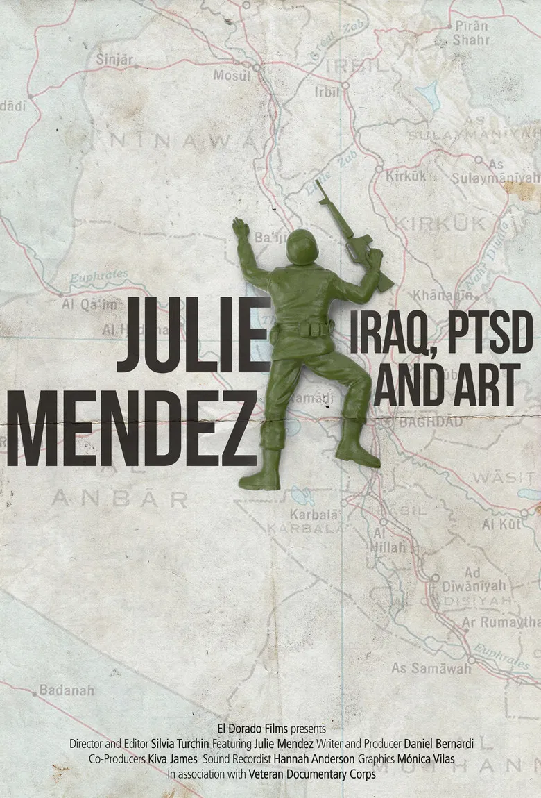 Julie Mendez - from PTSD to Art poster background