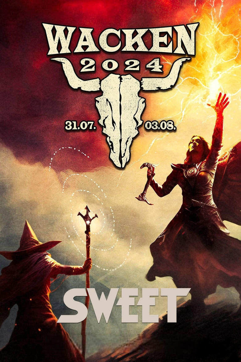 Sweet - Live at Wacken Open Air 2024 poster background