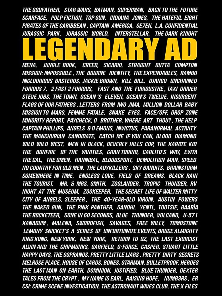 Legendary AD poster background
