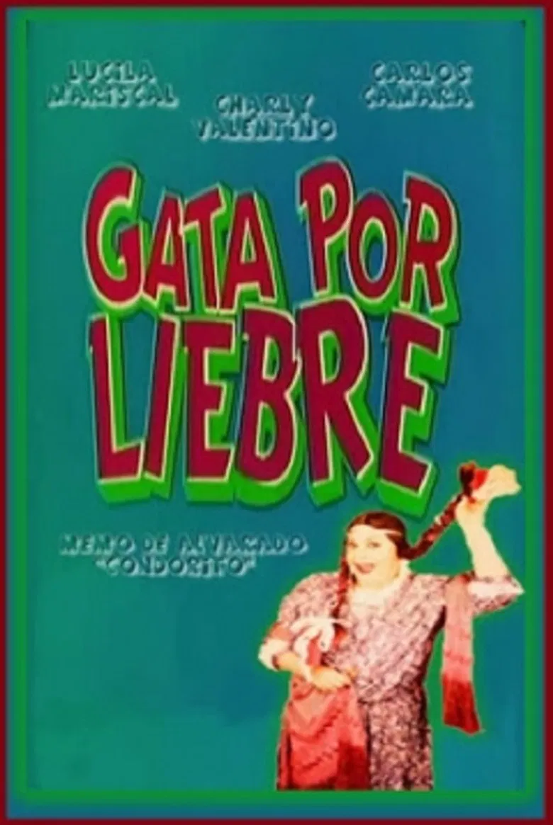 Gata por liebre poster background