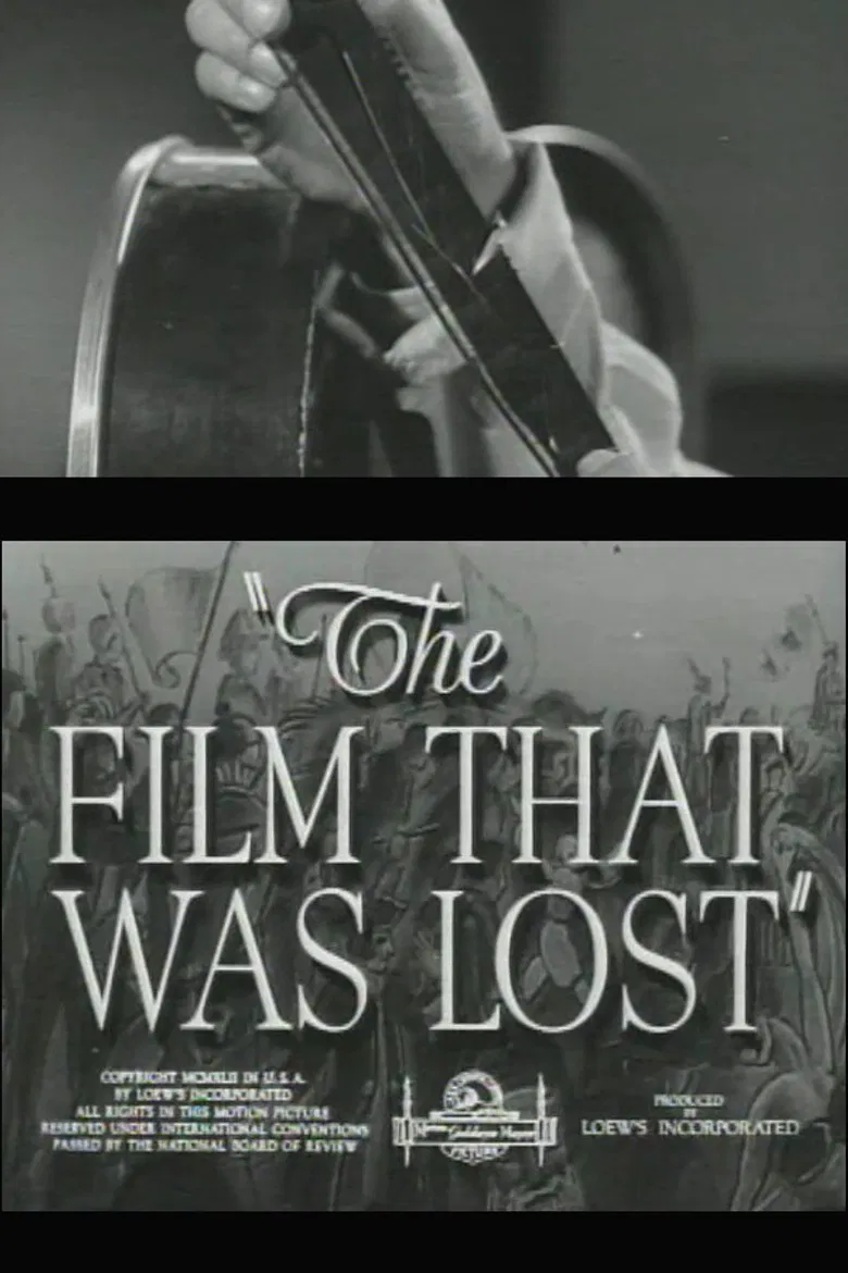 The Film That Was Lost poster background