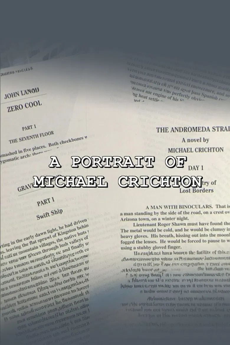 A Portrait of Michael Crichton poster background