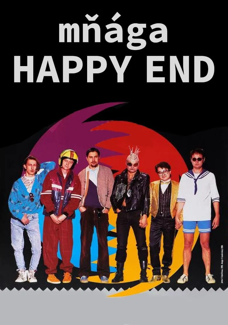 Mňága – Happy End poster background