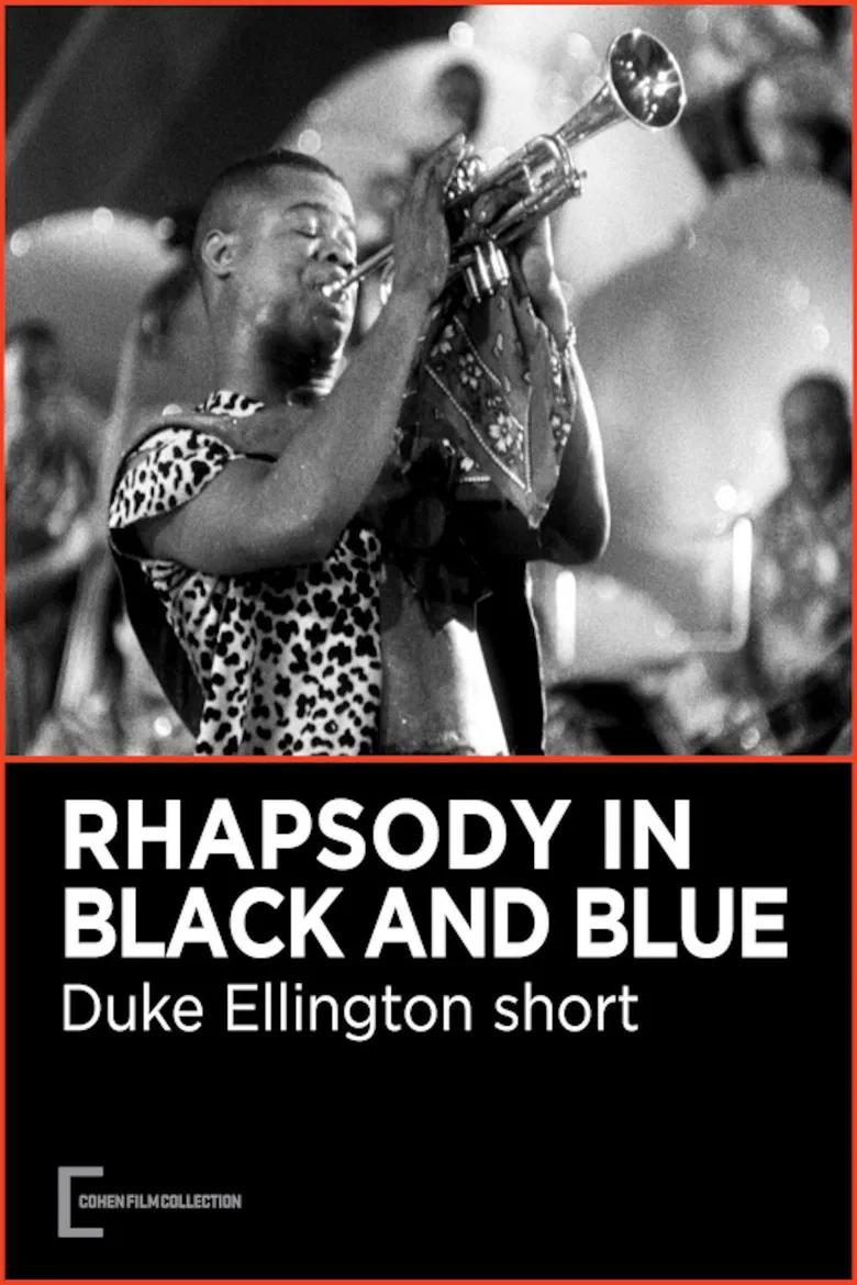 A Rhapsody in Black and Blue poster background