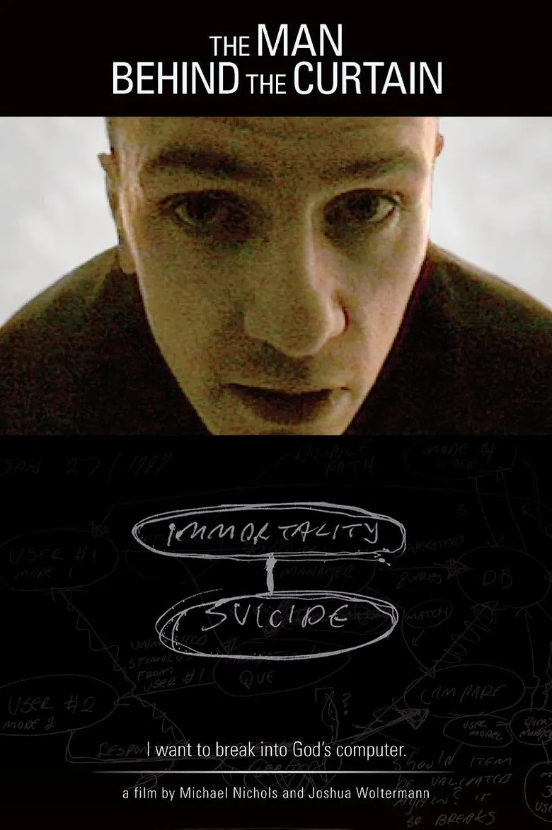 The Man Behind the Curtain poster background