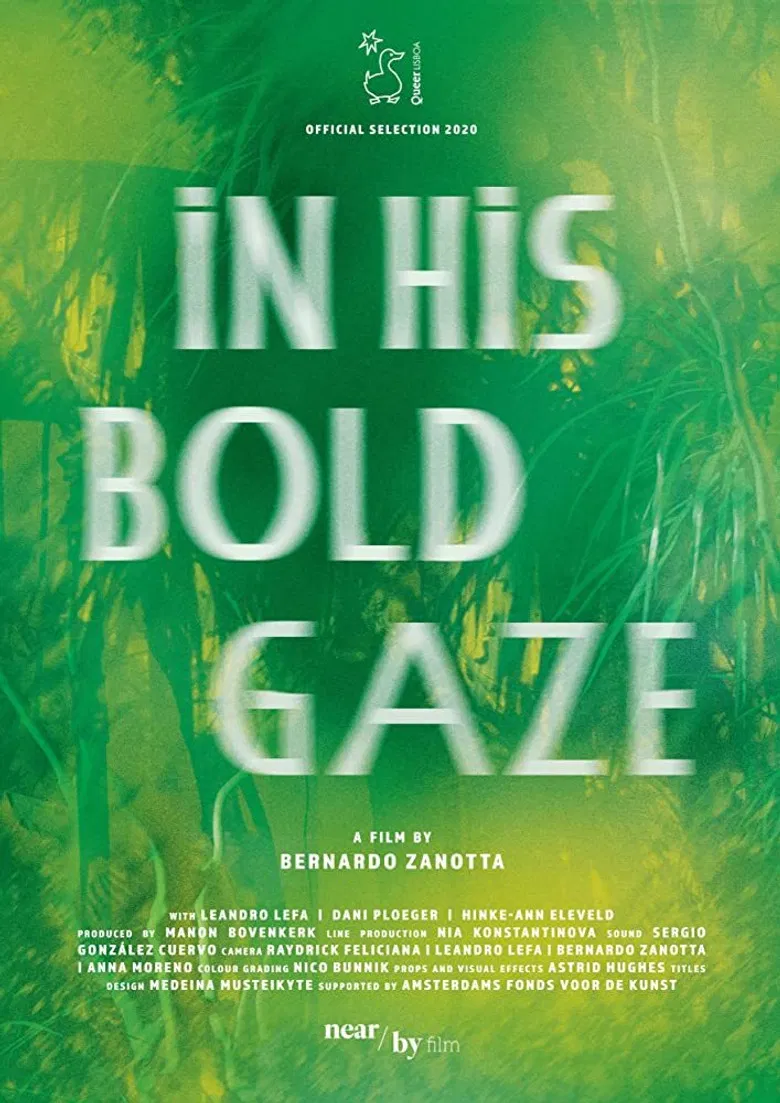 In His Bold Gaze poster background