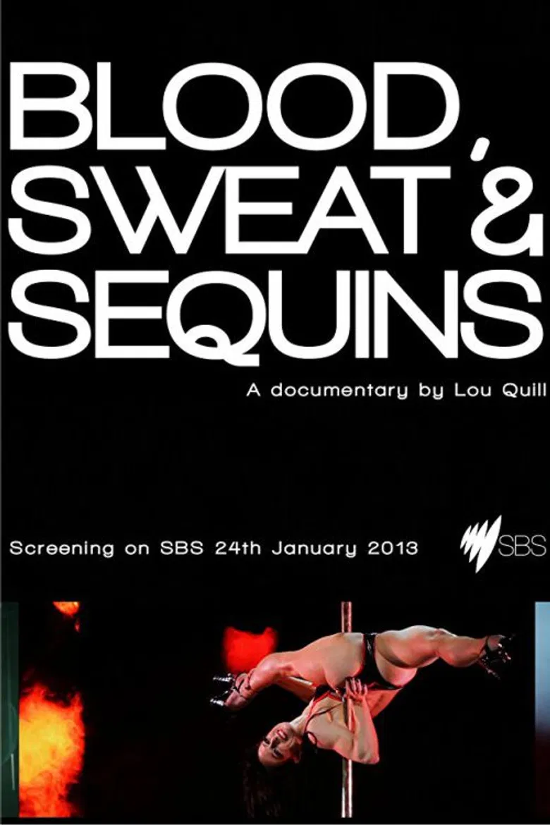 Blood, Sweat and Sequins poster background