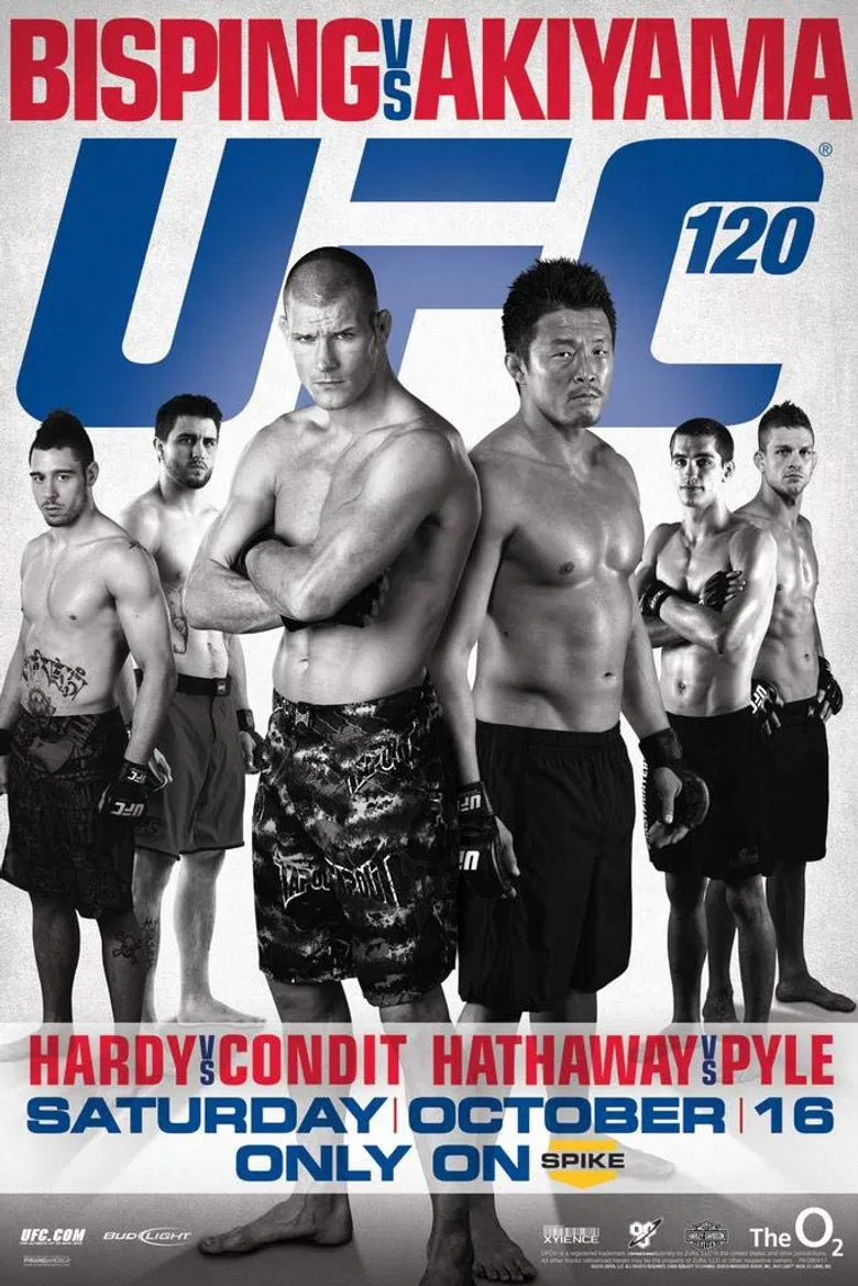 UFC 120: Bisping vs. Akiyama poster background
