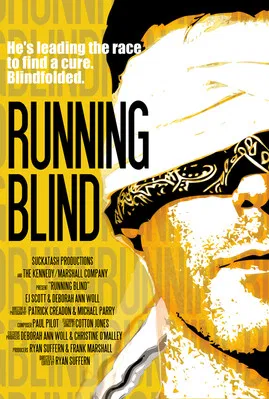 Running Blind poster background