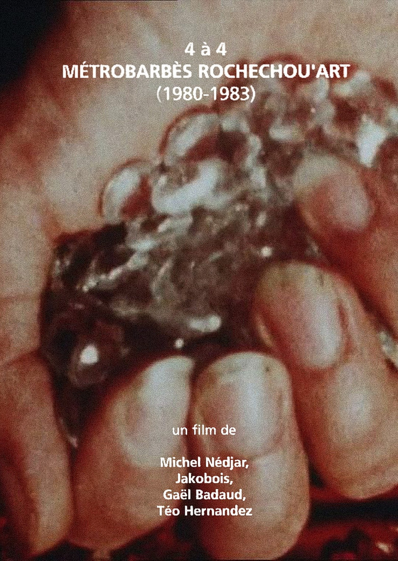 4 à 4 Métro-Barbès-Rochechou-Art poster background