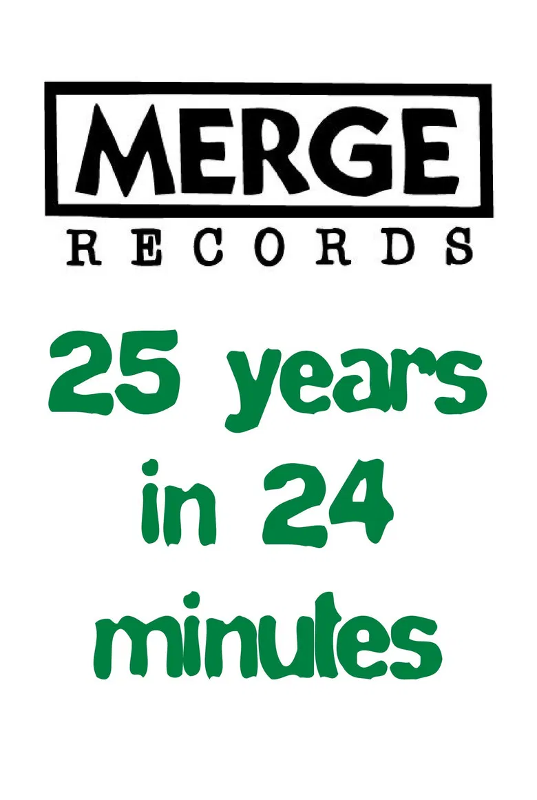 Merge Records: 25 Years in 24 Minutes poster background