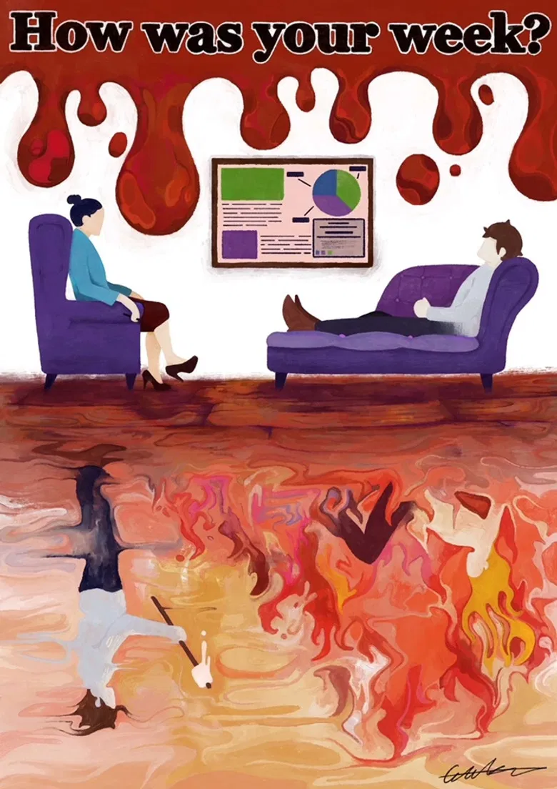 How was your week? poster background