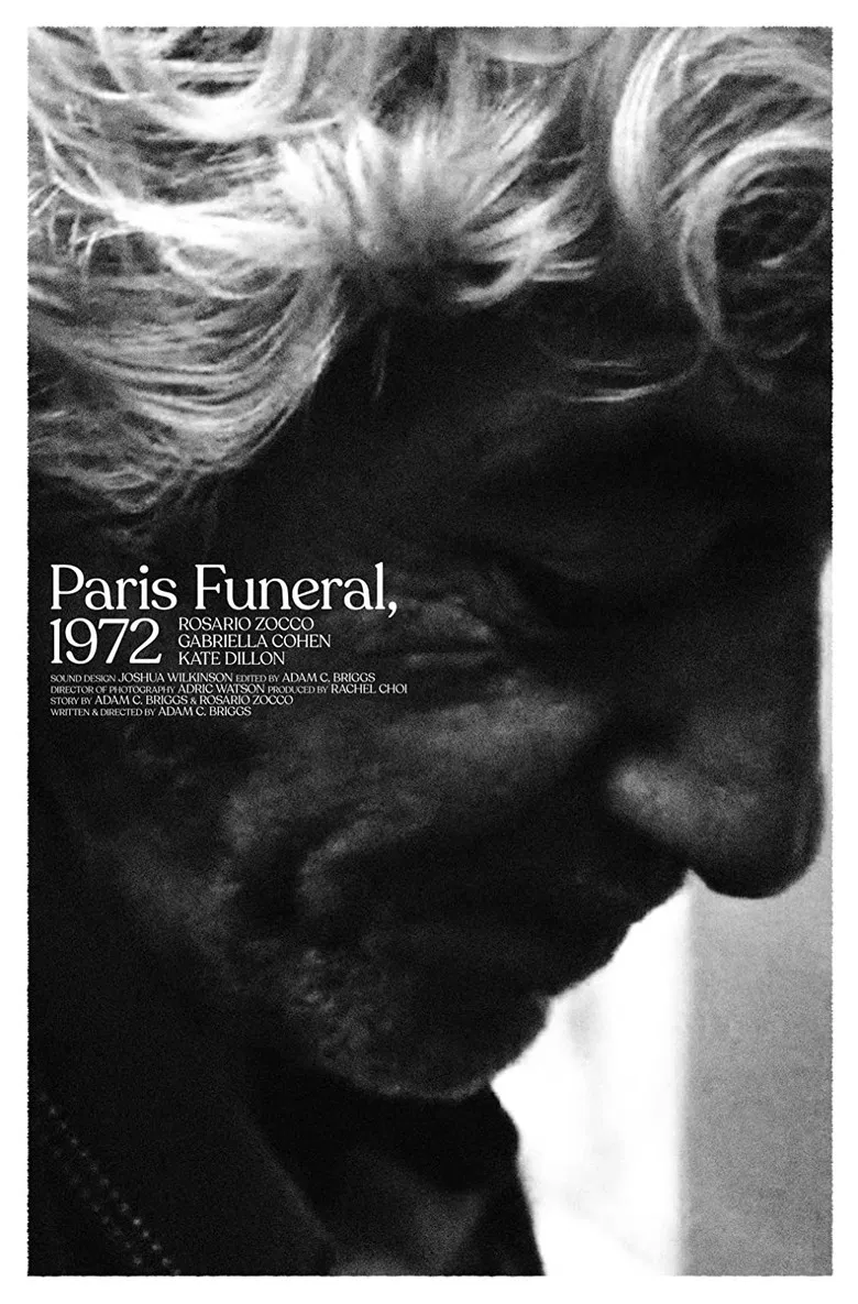 Paris Funeral, 1972 poster background