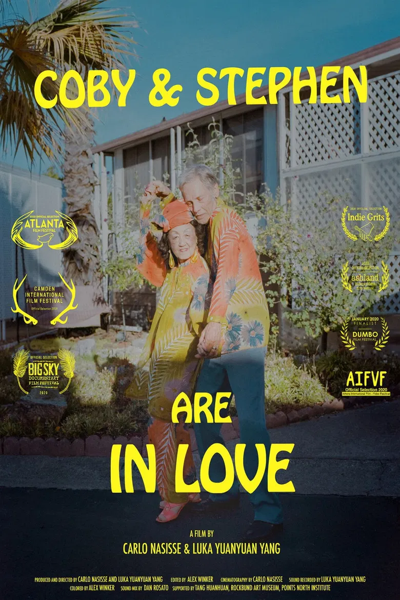 Coby and Stephen are in Love poster background