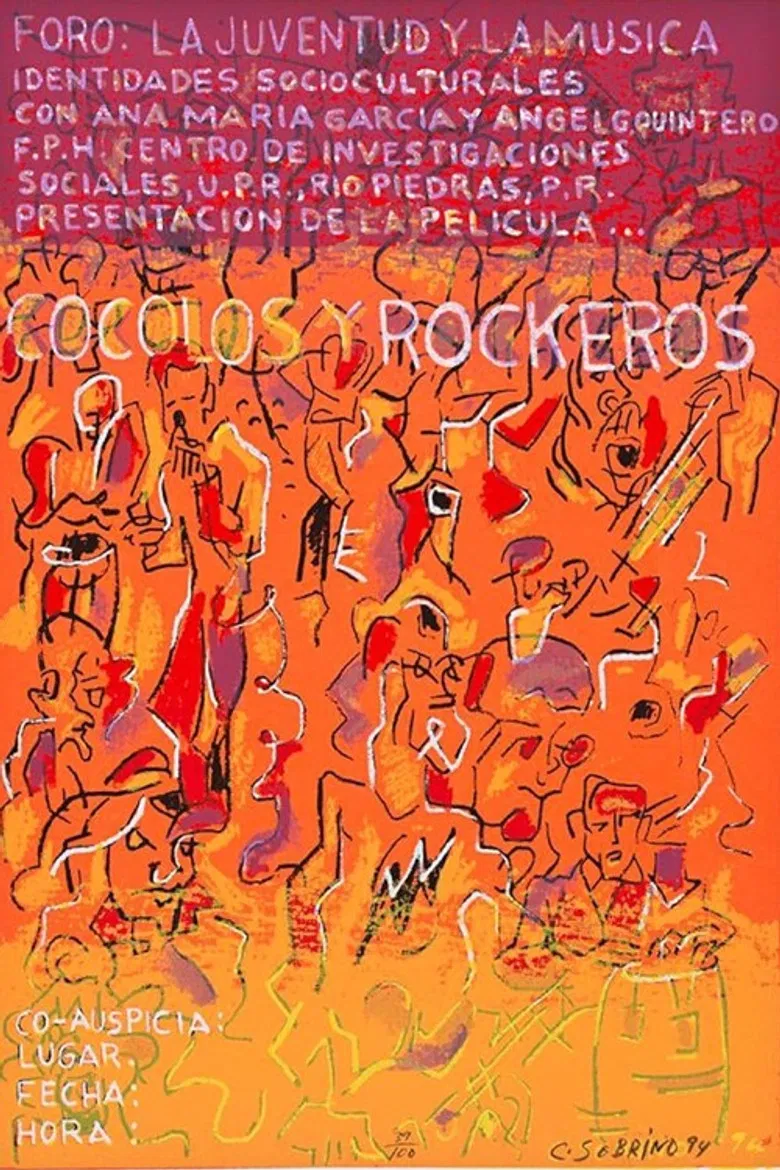 Cocolos y Rockeros poster background