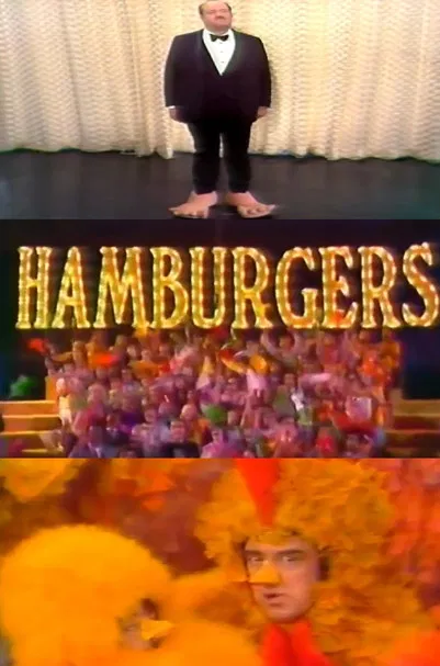Hamburgers poster background