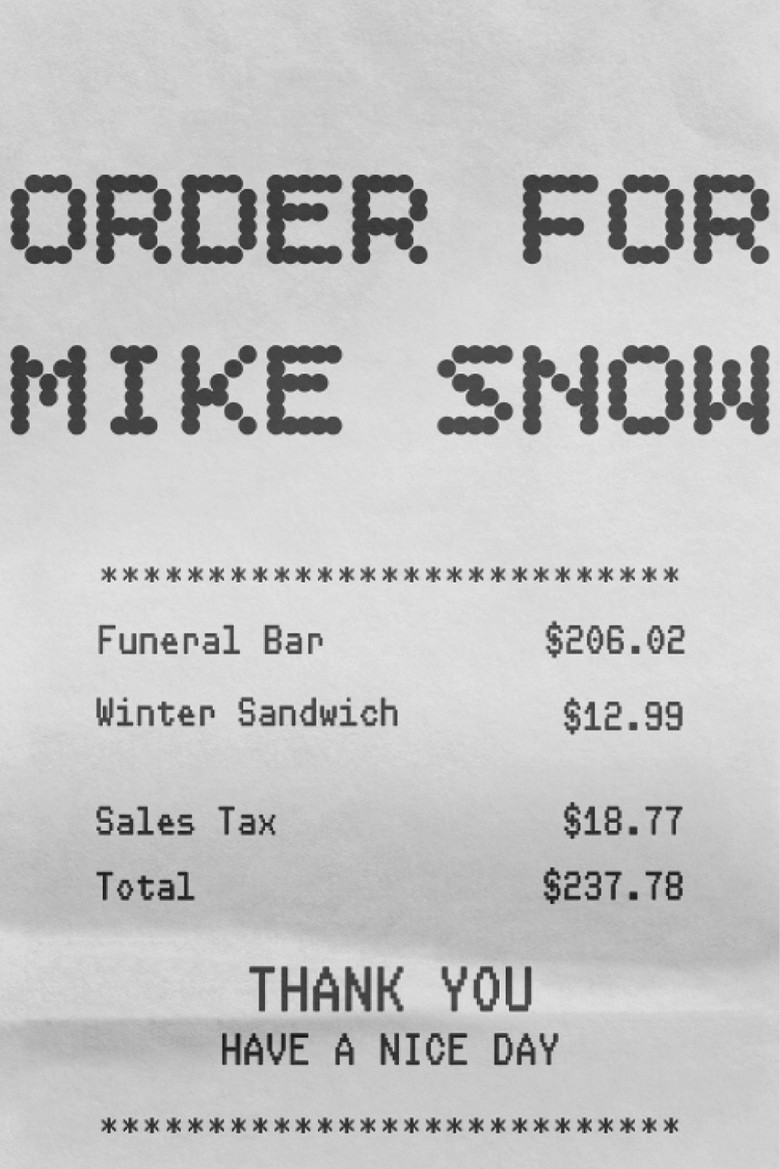 Order for Mike Snow poster background