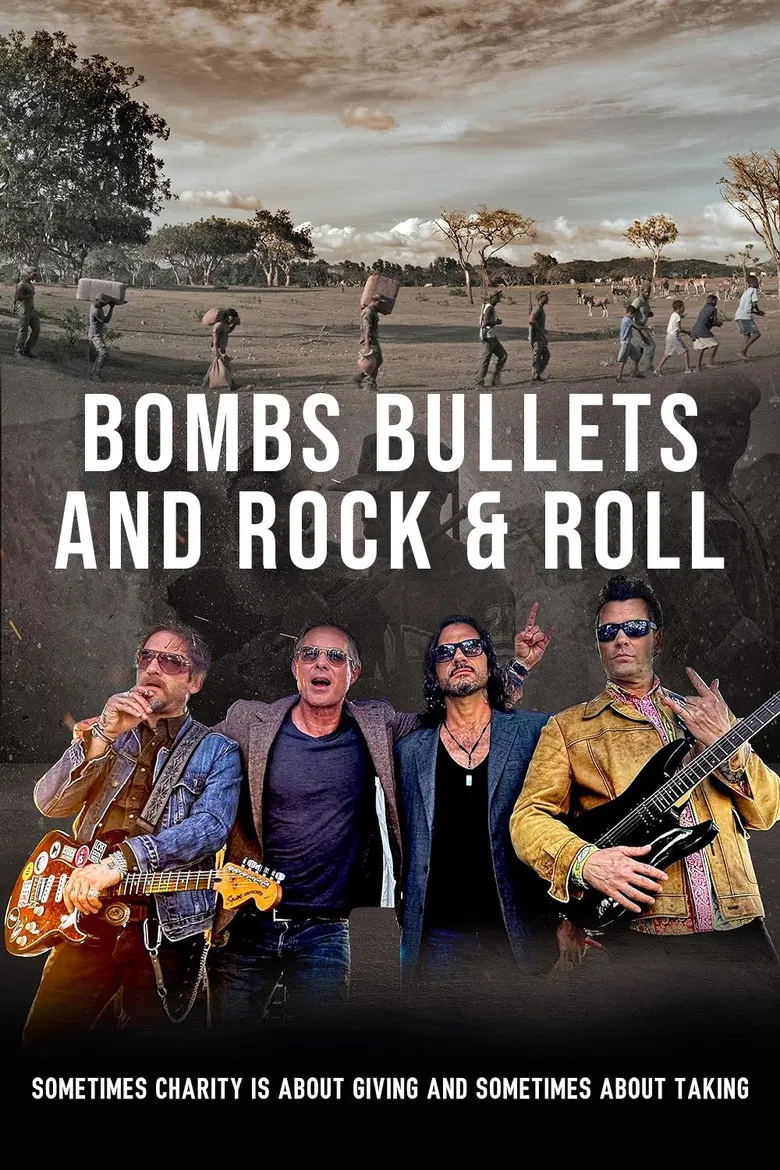 Bombs Bullets & Rock and Roll poster background