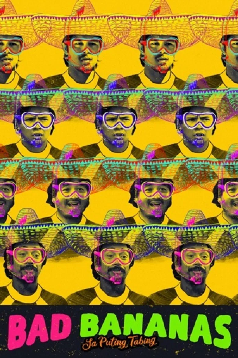 Bad Bananas on the Silver Screen poster background