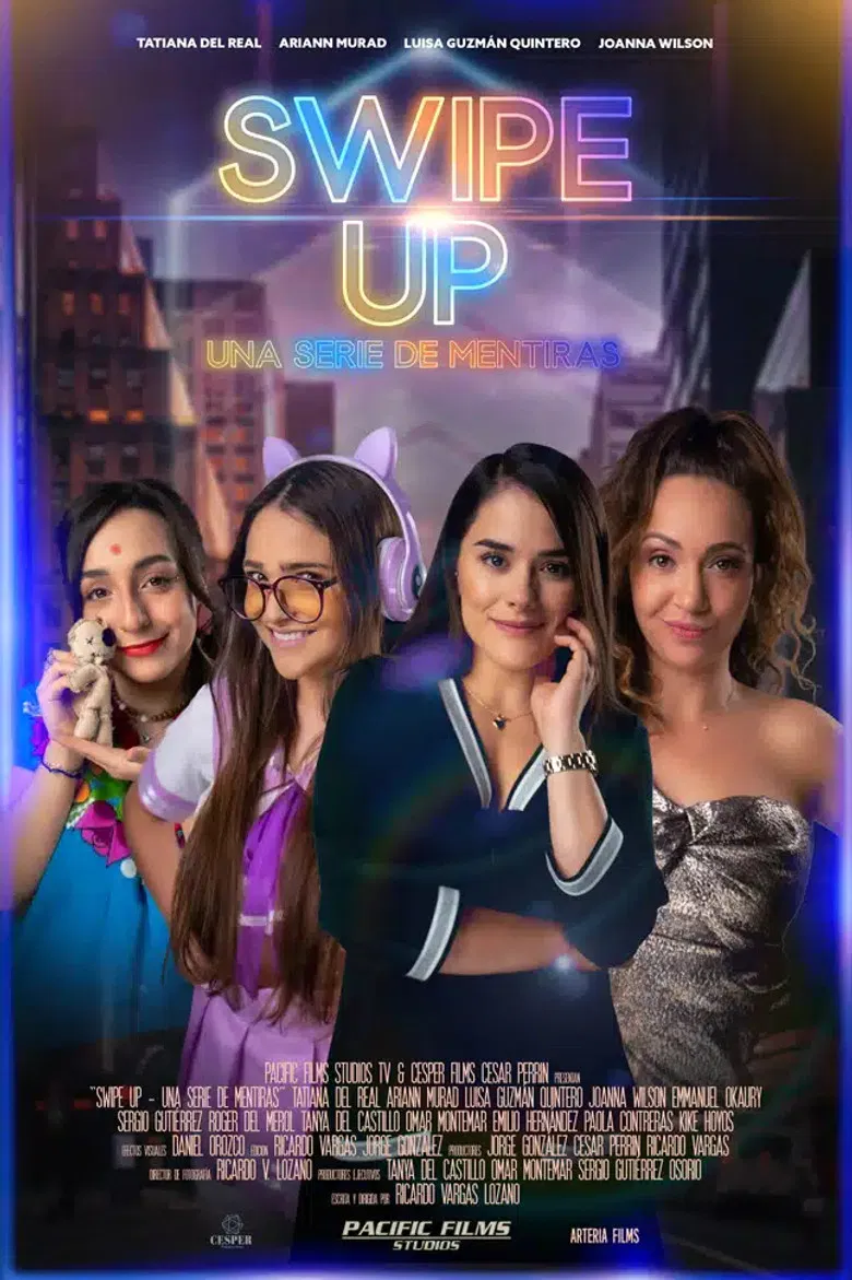 Swipe Up! Una serie de mentiras poster background