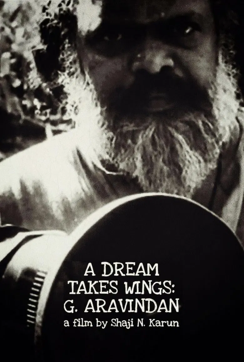 A Dream Takes Wings: G. Aravindan poster background