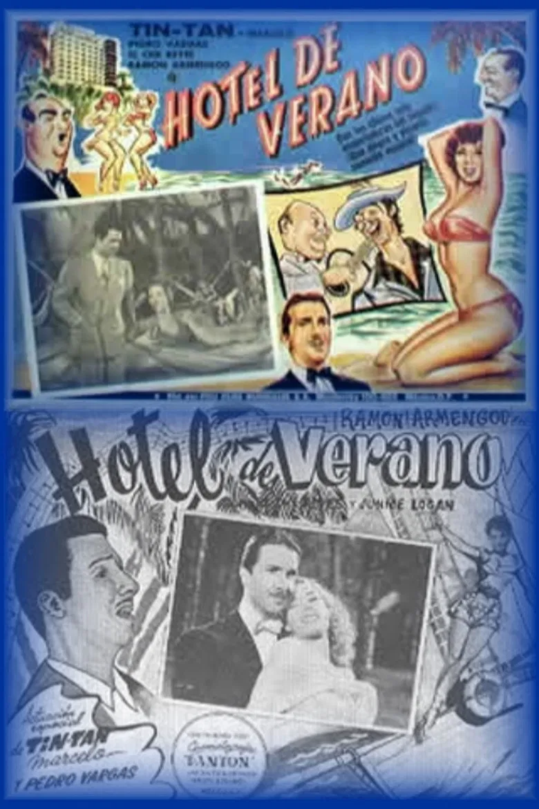 Hotel de verano poster background
