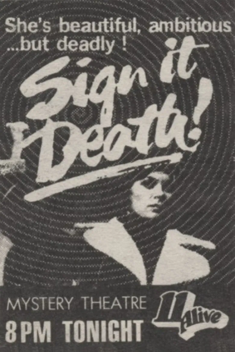 Sign It Death poster background