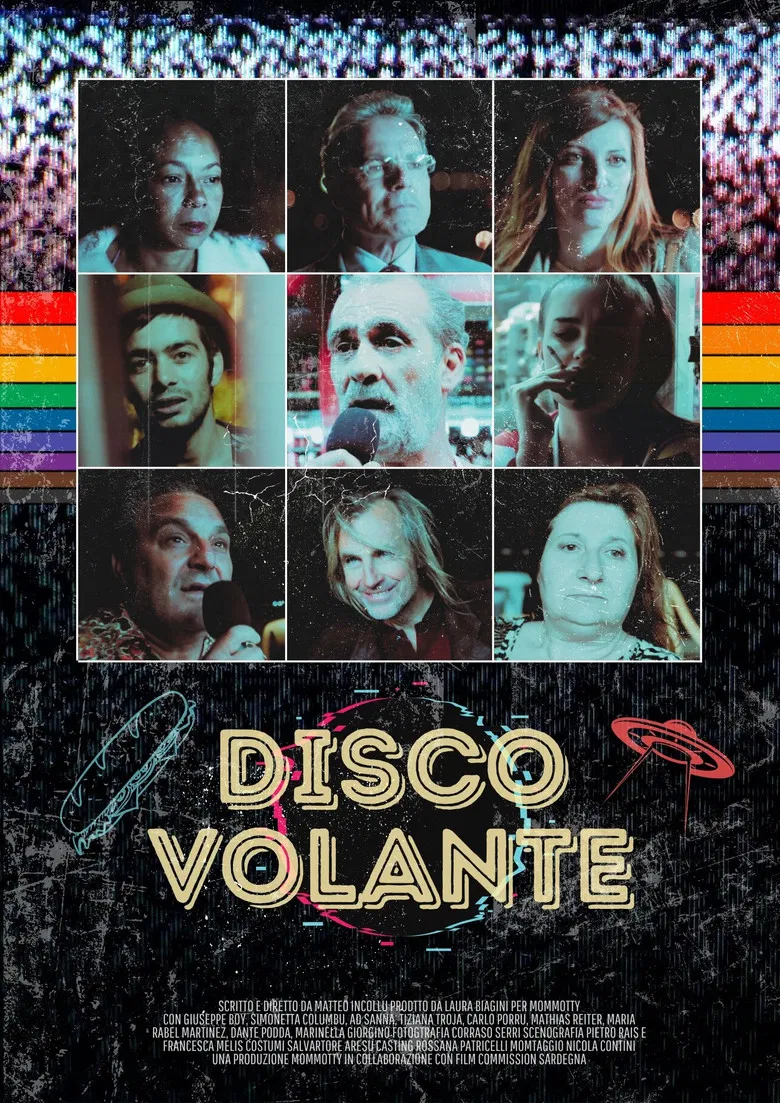 Disco volante poster background