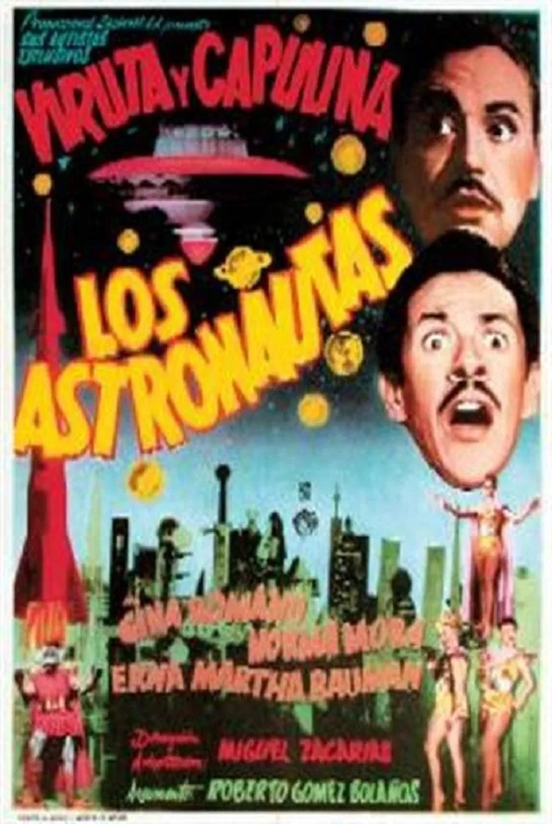 Los astronautas poster background
