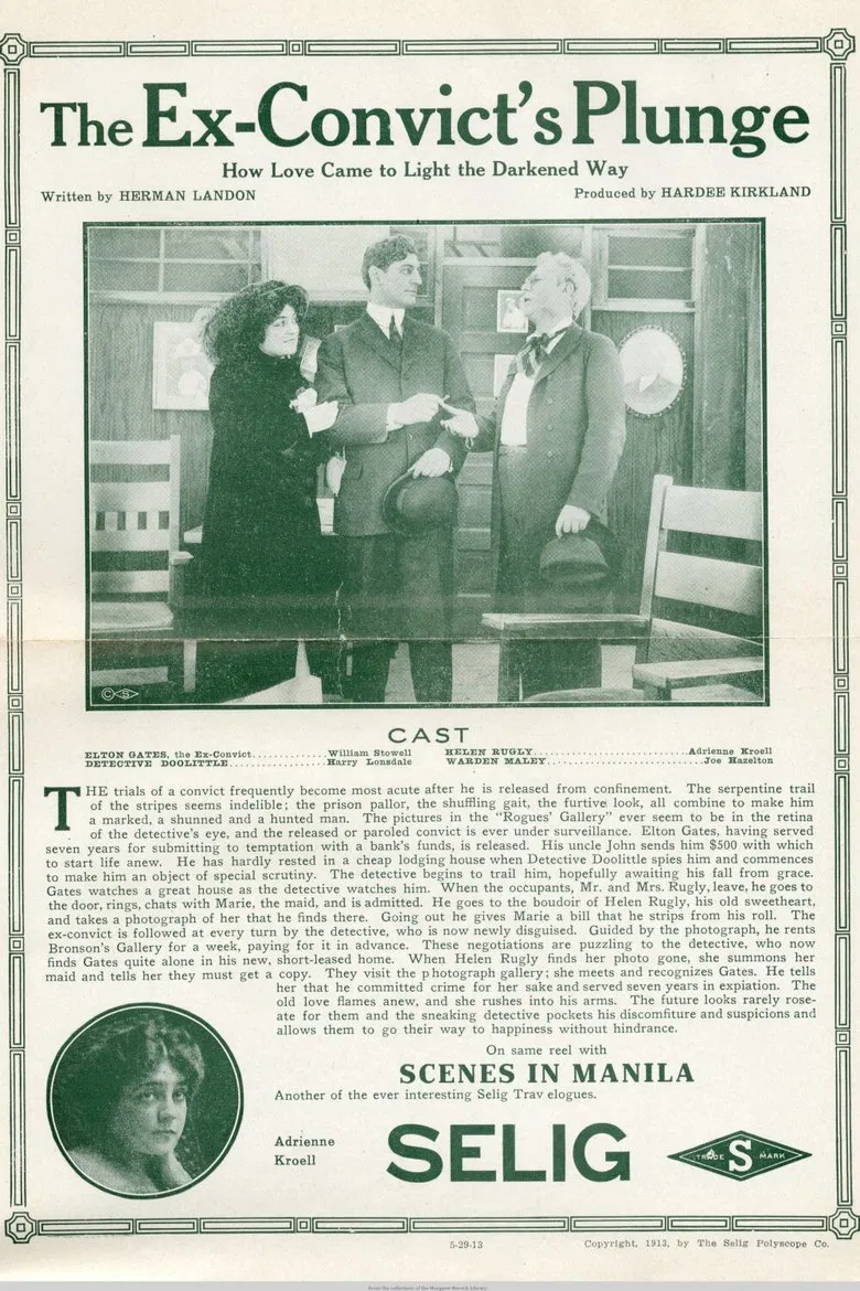 The Ex-Convict's Plunge poster background