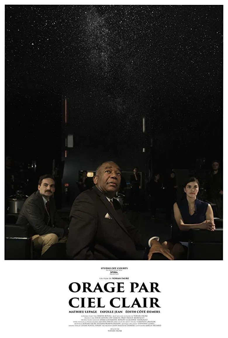 Orage par ciel clair poster background