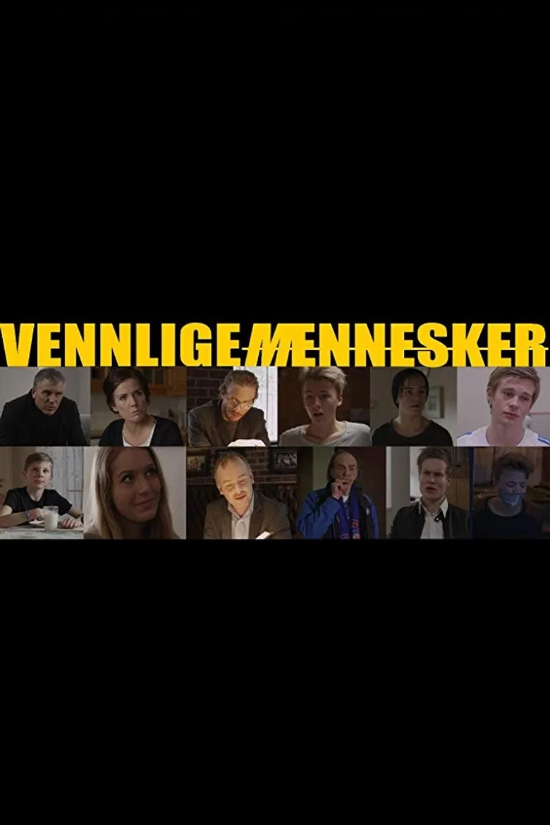 Vennlige mennesker poster background